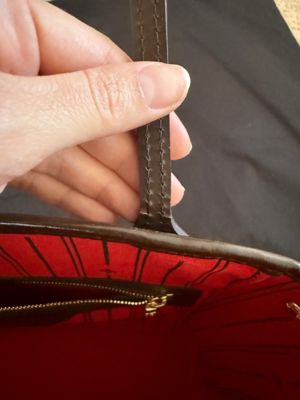 Authentic Louis Vuitton Neverfull PM in Damier Ebene canvas - Picture 11 of 16